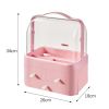 Picture of Cosmetic Organizer Drawer-Style Dustproof Makeup Box with Large Capacity Transparent Storage Box for Home Use