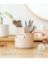 Picture of Super Cute Makeup Brush Pen Holder, DIY Desktop Storage Bucket with 360-Degree Rotation for Makeup Brushes and Cosmetics Super Cute Makeup Brush Pen Holder