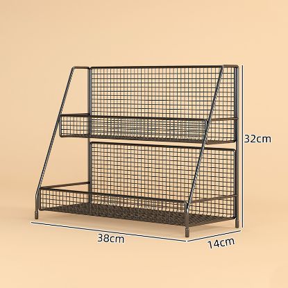 Picture of Vanity Desktop Makeup Organizer, Bathroom Washstand Makeup Storage Rack, Home Countertop Makeup Storage Magic Tool