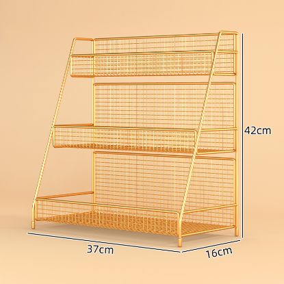Picture of Vanity Desktop Makeup Organizer, Bathroom Washstand Makeup Storage Rack, Home Countertop Makeup Storage Magic Tool