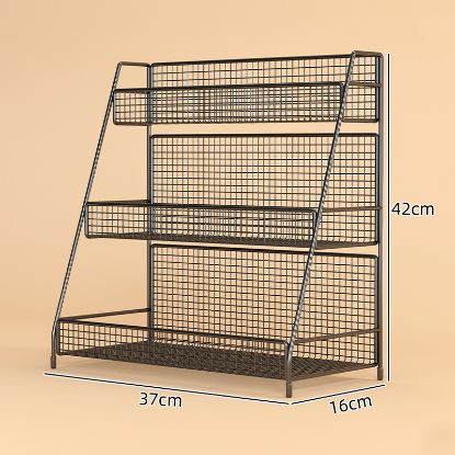 Picture of Vanity Desktop Makeup Organizer, Bathroom Washstand Makeup Storage Rack, Home Countertop Makeup Storage Magic Tool