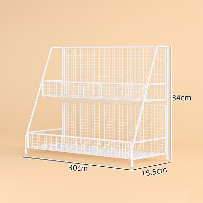 Picture of Vanity Desktop Makeup Organizer, Bathroom Washstand Makeup Storage Rack, Home Countertop Makeup Storage Magic Tool