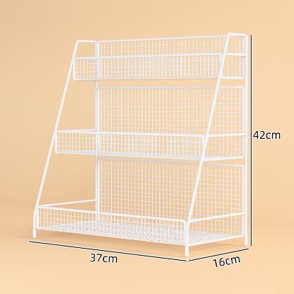 Picture of Vanity Desktop Makeup Organizer, Bathroom Washstand Makeup Storage Rack, Home Countertop Makeup Storage Magic Tool